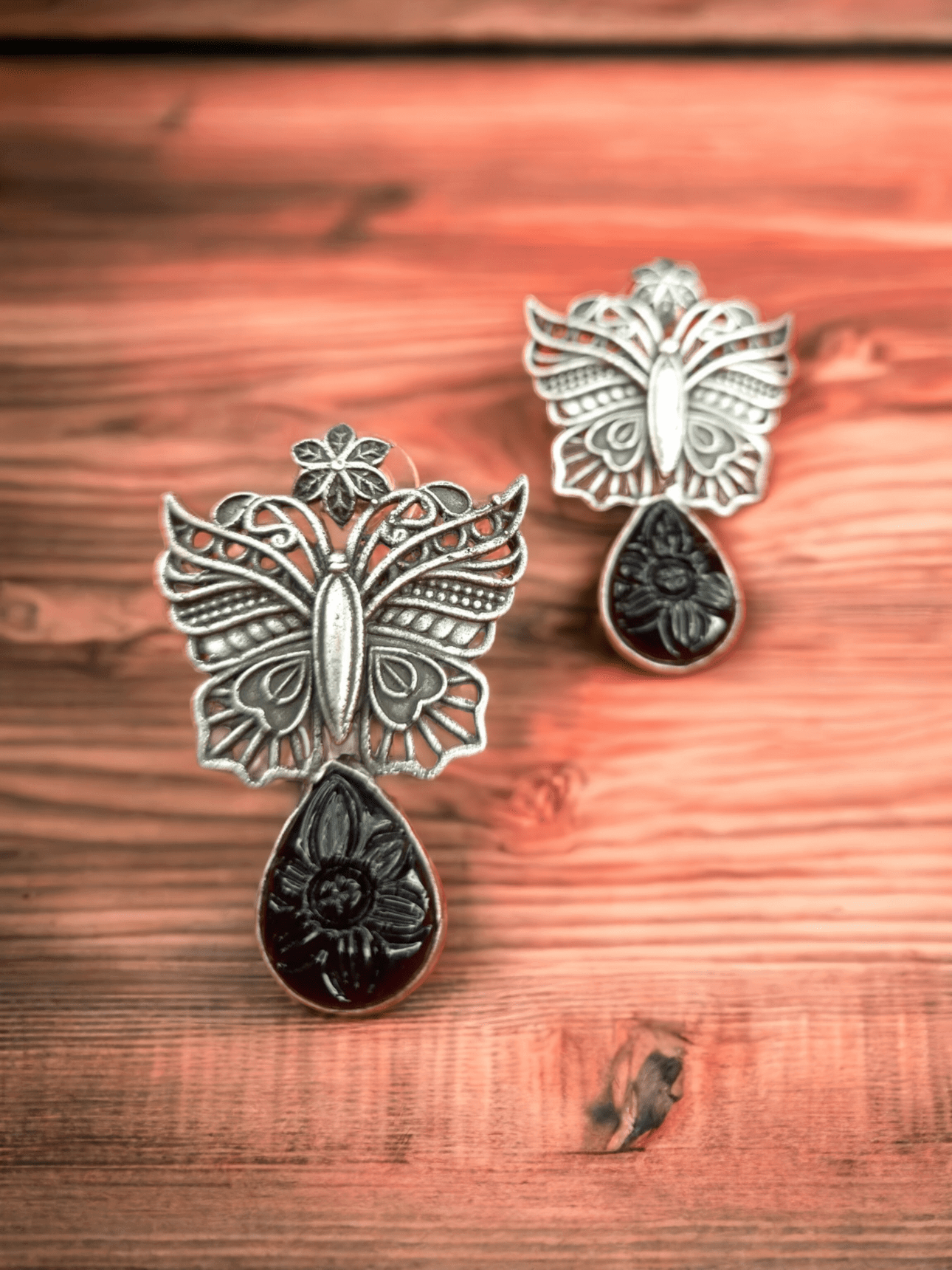 Sterling Silver Sparkly Butterfly Earrings | Handmade CZ Diamond | Ebru  Jewelry