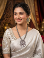 Yaari Collections Special Handmade Necklace with Krishna Locket and Earrings