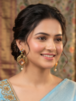 Yaari Collections High Quality Multi Color Stone Brass Drops & Danglers