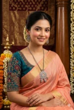 Handcrafted Simple long Necklace With Krishna Pendant