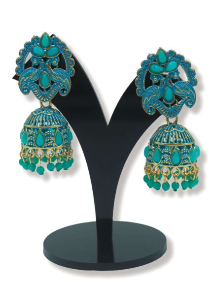 Kendra Scott Faceted Danielle Silver Statement Earrings in Peacock Blue  Illusion | The Summit at Fritz Farm